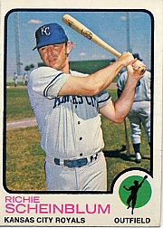 1973 Topps Baseball Cards      078      Richie Scheinblum